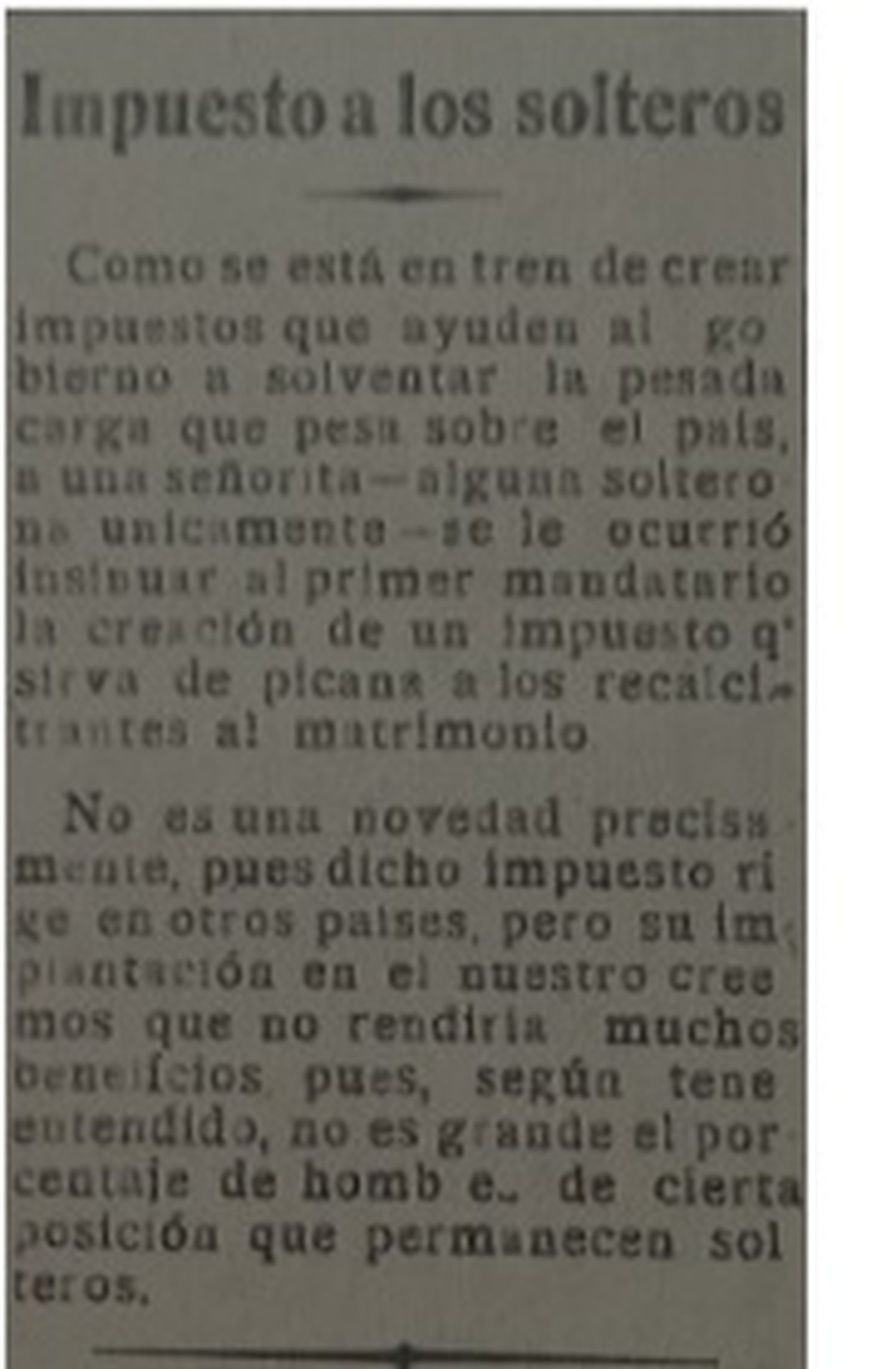 impuestos solteros