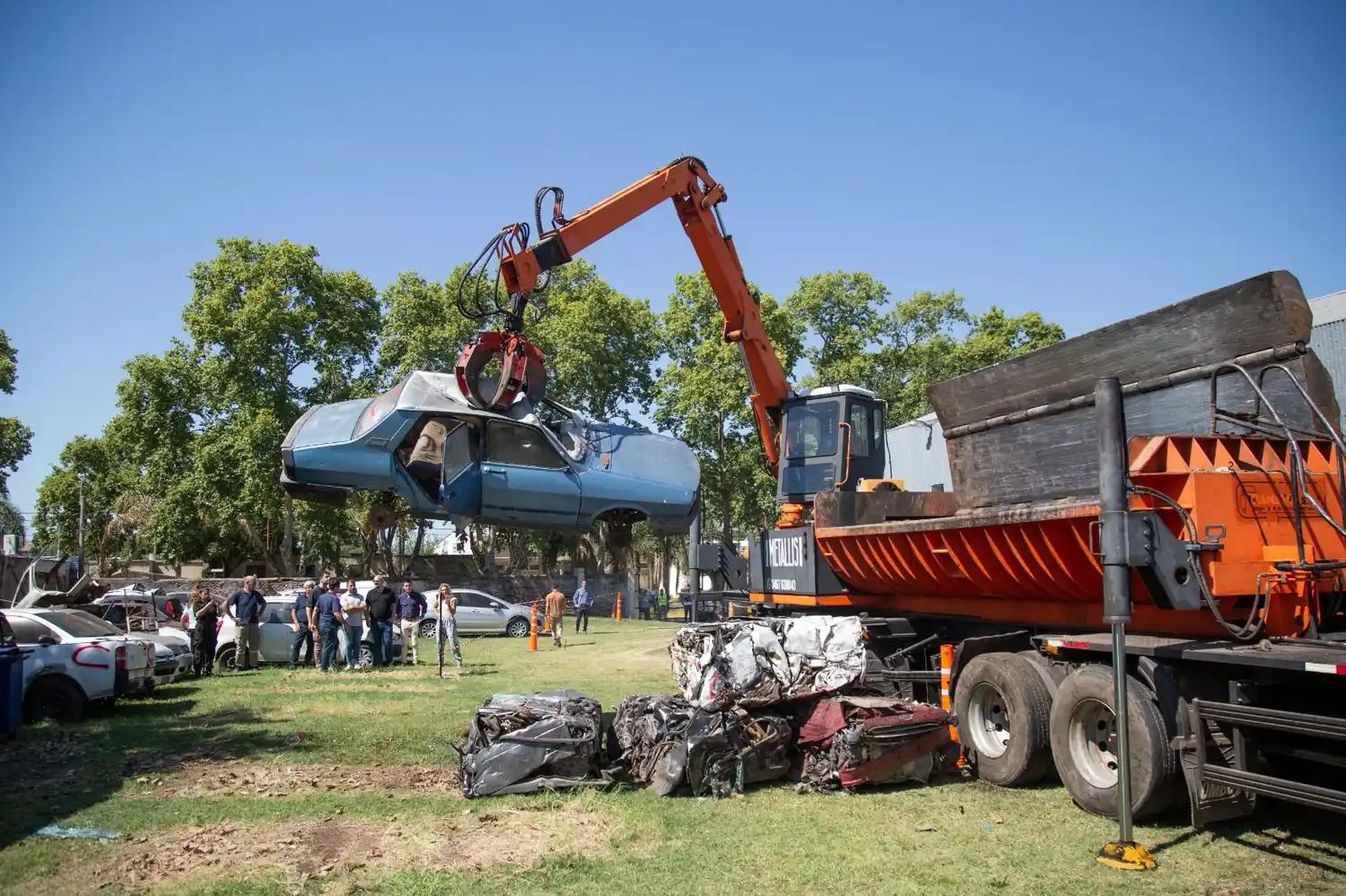 La intervención forma parte del plan integral de ordenamiento de depósitos y predios de vehículos secuestrados. Foto: GSF