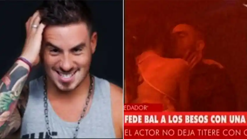 Fede Bal, a los besos con una modelo: quién es la morocha