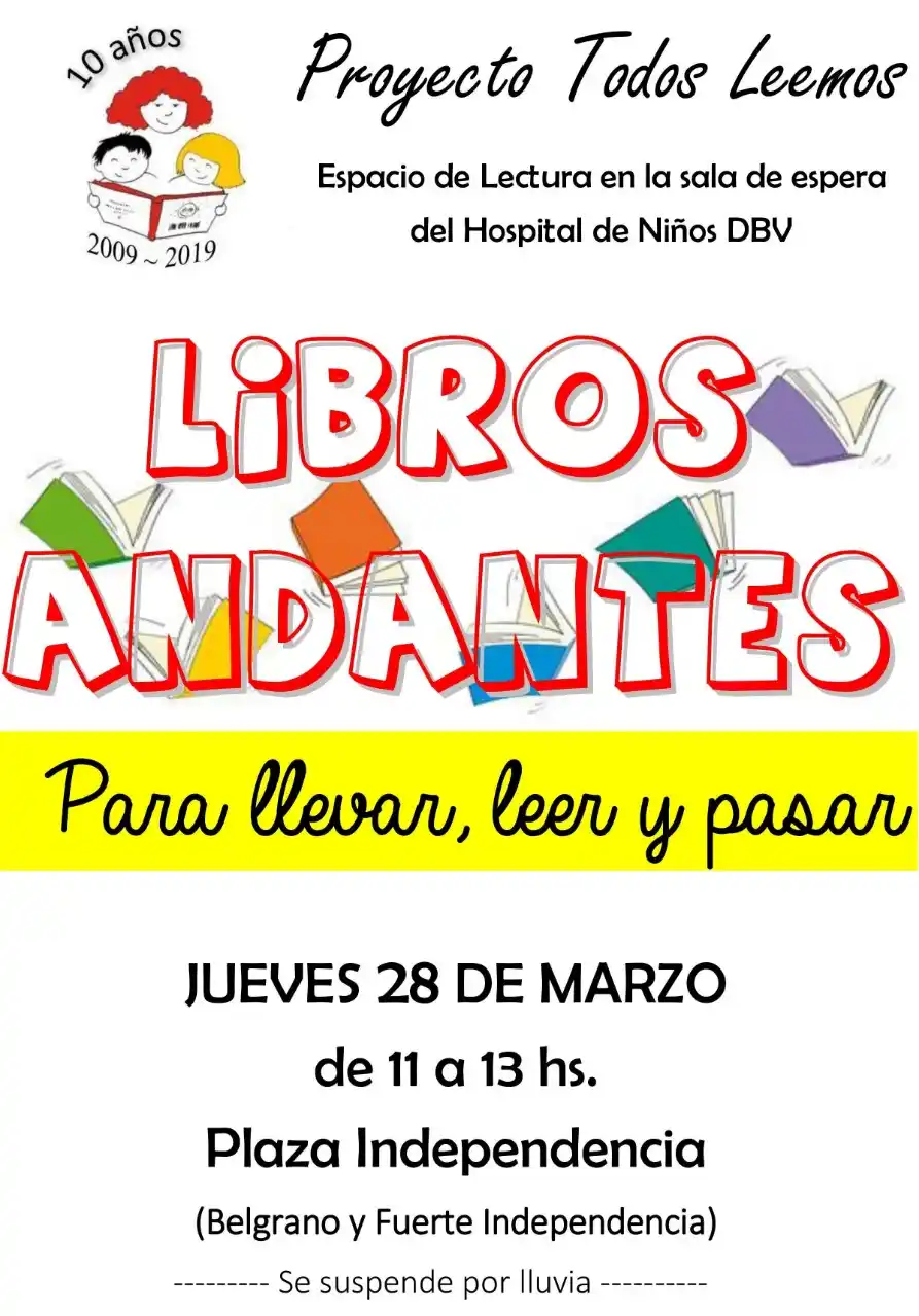 "Libros andantes", una iniciativa del proyecto "Todos Leemos"