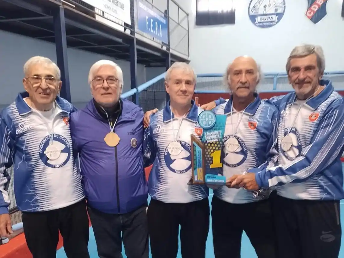 Bochas: Tandil se consagró campeón en el Provincial de veteranos