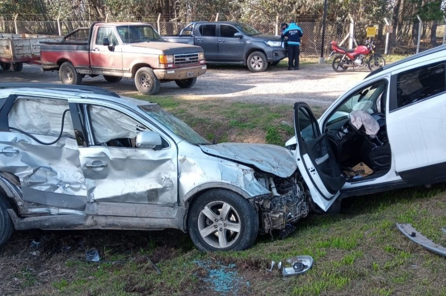 Fuerte choque de Rocío Quiróz en la ruta 2