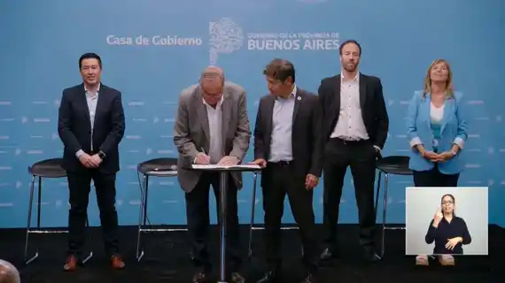 Tandil firmó un convenio para repavimentar España y ampliar la planta desnitrificadora por 482 millones