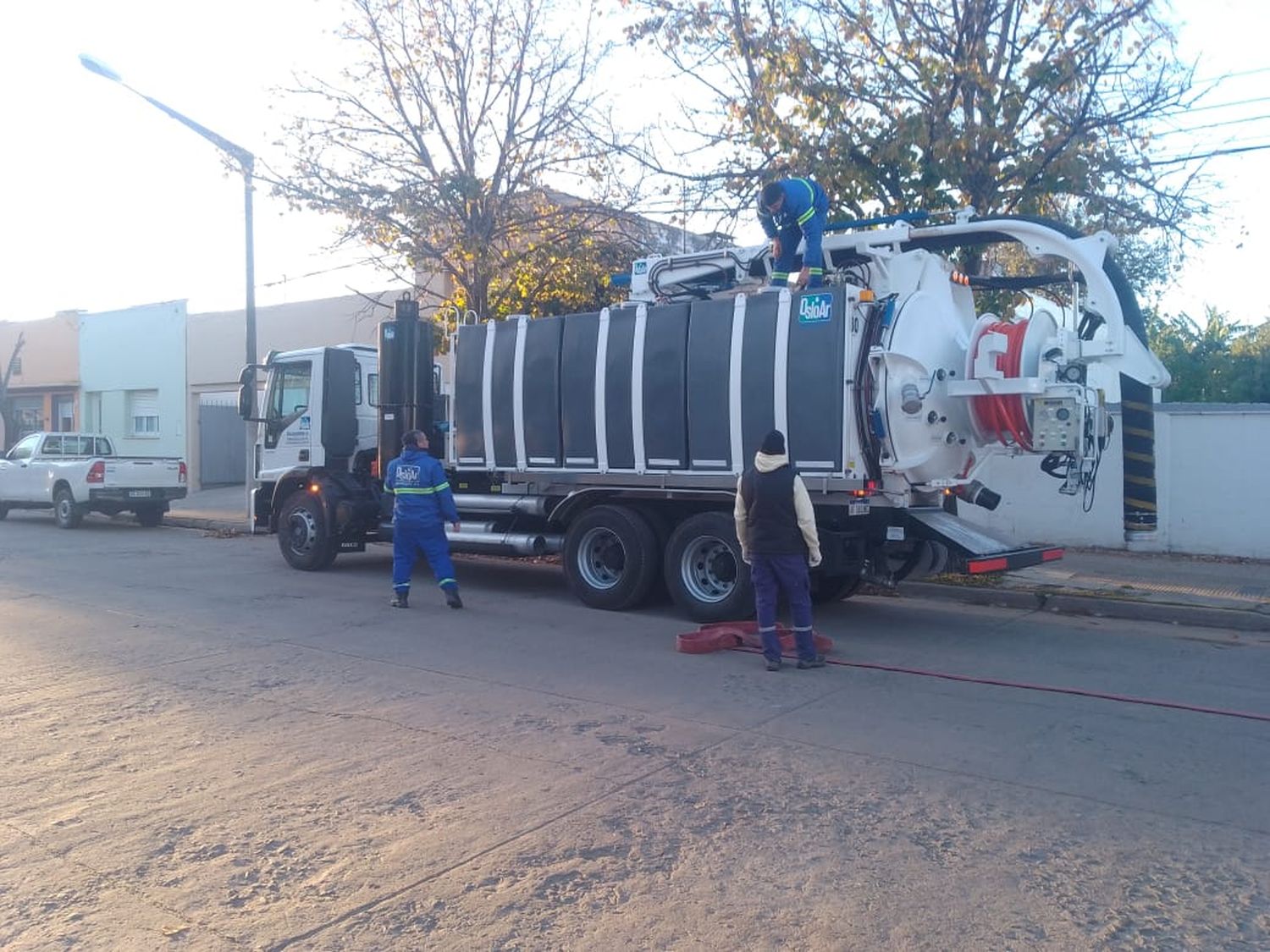 Los trabajos se realizan en la zona céntrica de la ciudad.