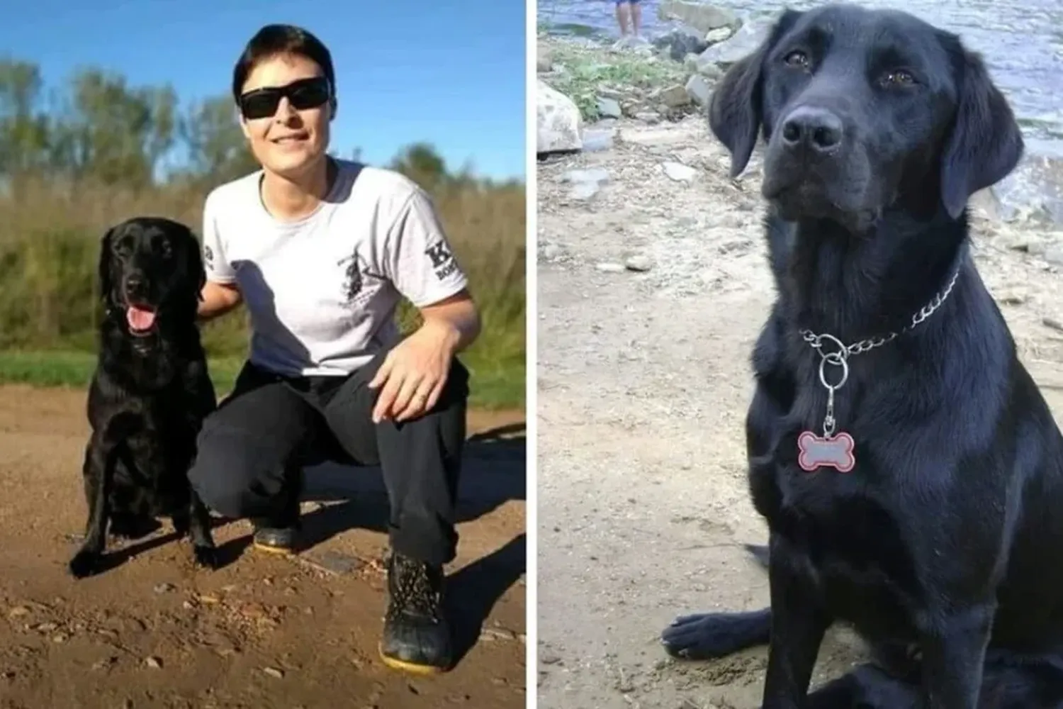 Despidieron a "Eva", la primera perra de búsqueda y rescate la Brigada Canina K9