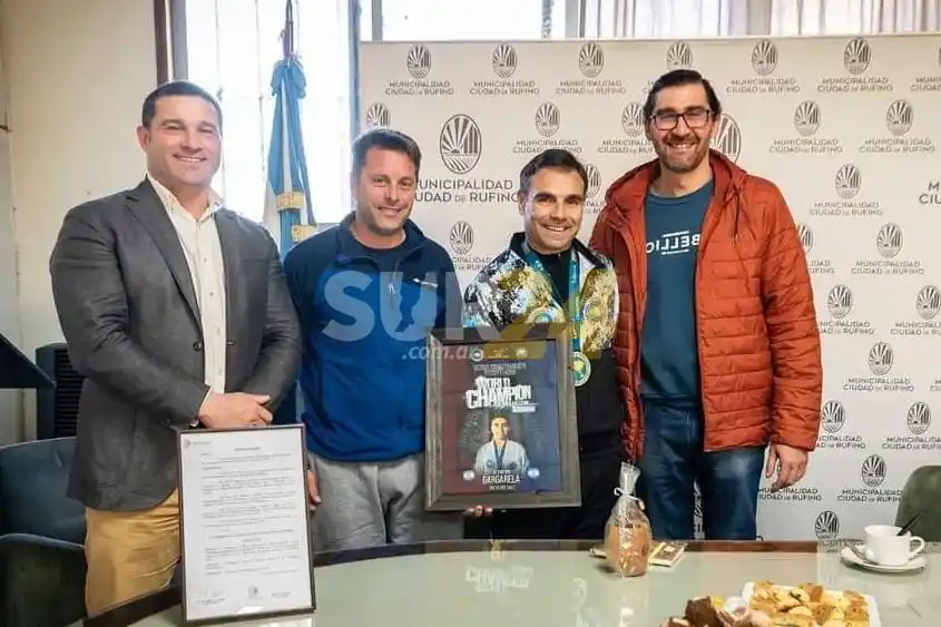 El campeón mundial Alfredo Gargarella retornó a su ciudad natal