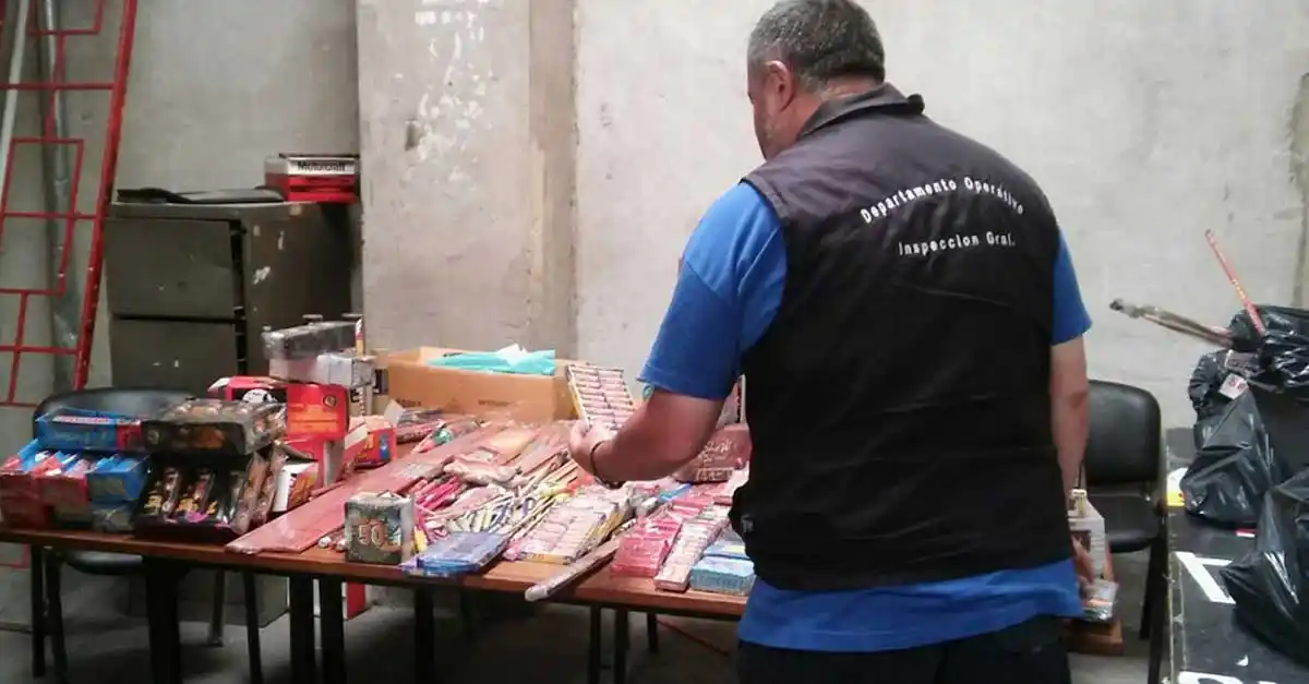 El Municipio secuestró al menos 200 kilos de pirotecnia