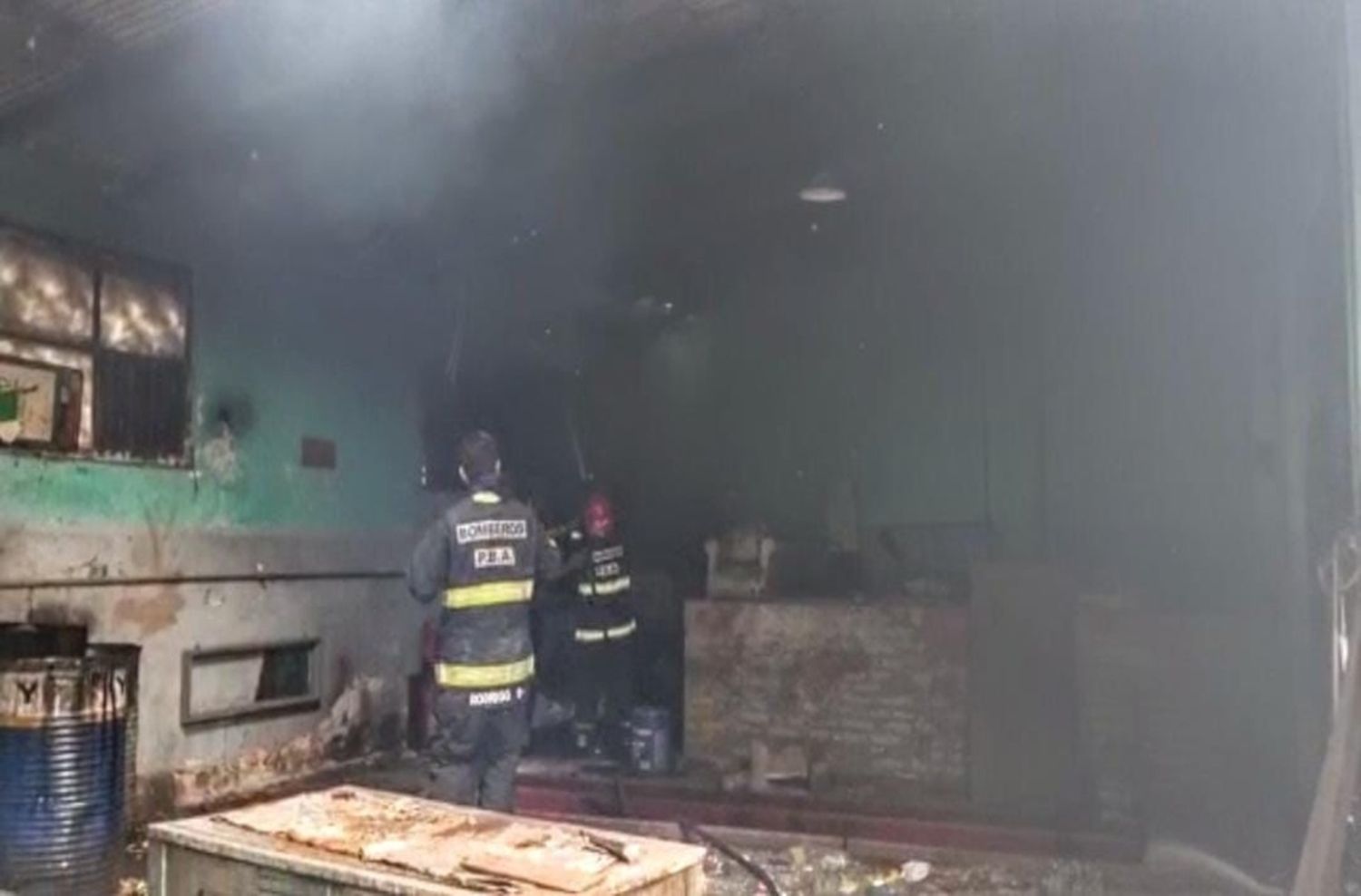 Se incendió un galpón en un predio hidráulico