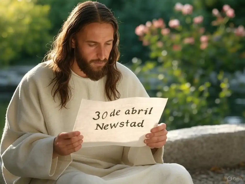 Santoral. Francisco, leyendo el Santoral del 30 de abril.