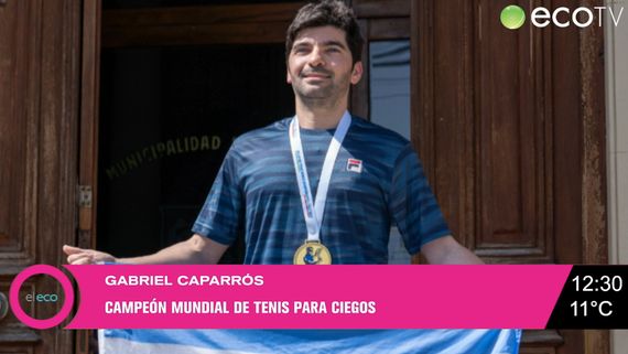 Gabriel Caparrós, campeón mundial de tenis para ciegos