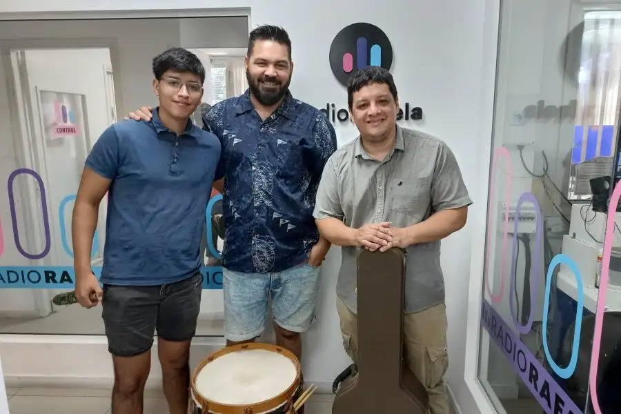 Julián Quinteros, Laureano Vivas y Duilio Quinteros - integrantes de La Bolada