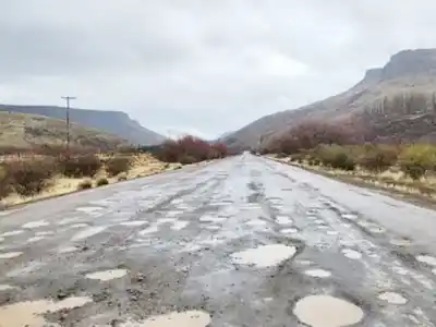 El estado de la Ruta Nacional 40, en el tramo entre Bariloche y El Bolsón.