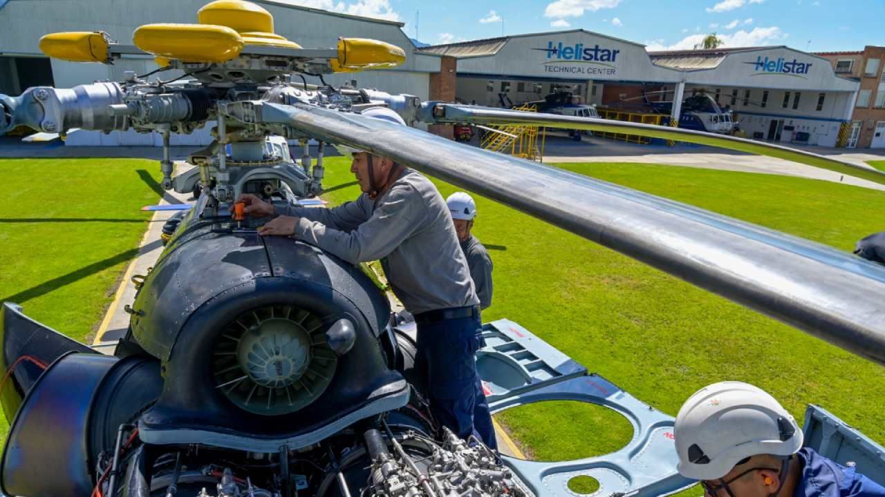 Helistar Technical Center presentó en F‑AIR Colombia 2025 su portafolio de mantenimiento y reparación aeronáutica