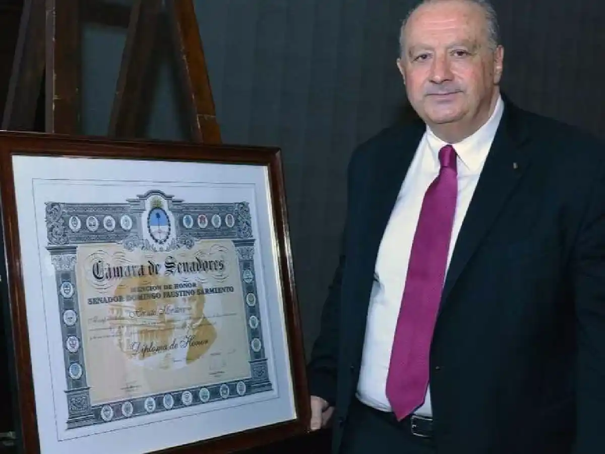 Distinguieron en el Senado de la Nación a Horacio Muratore
