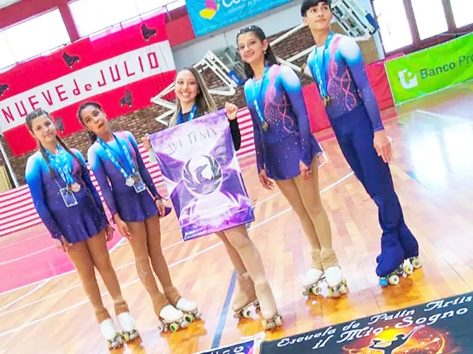 Cinco clasificados a la Copa Nacional de patinaje artístico