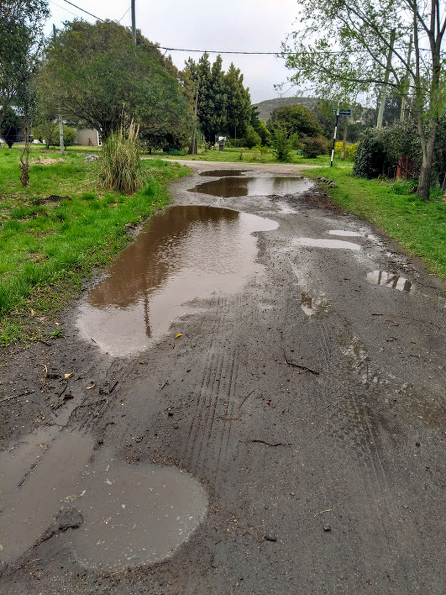 Estado de las calles en El Paraíso