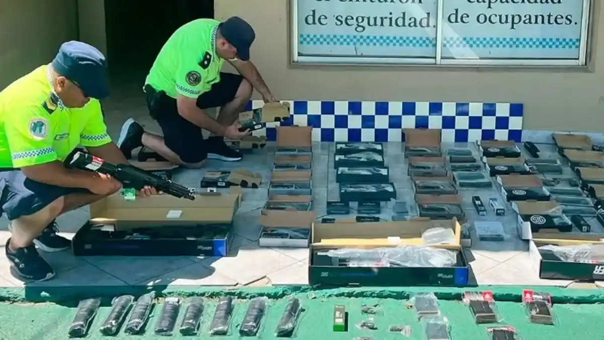 Secuestraron 31 réplicas de armas de fuego en la Ruta 14