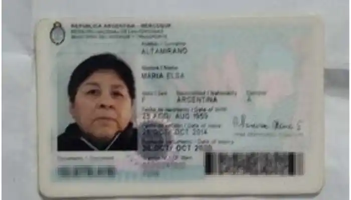 Buscan DNI de María Elsa Altamirano