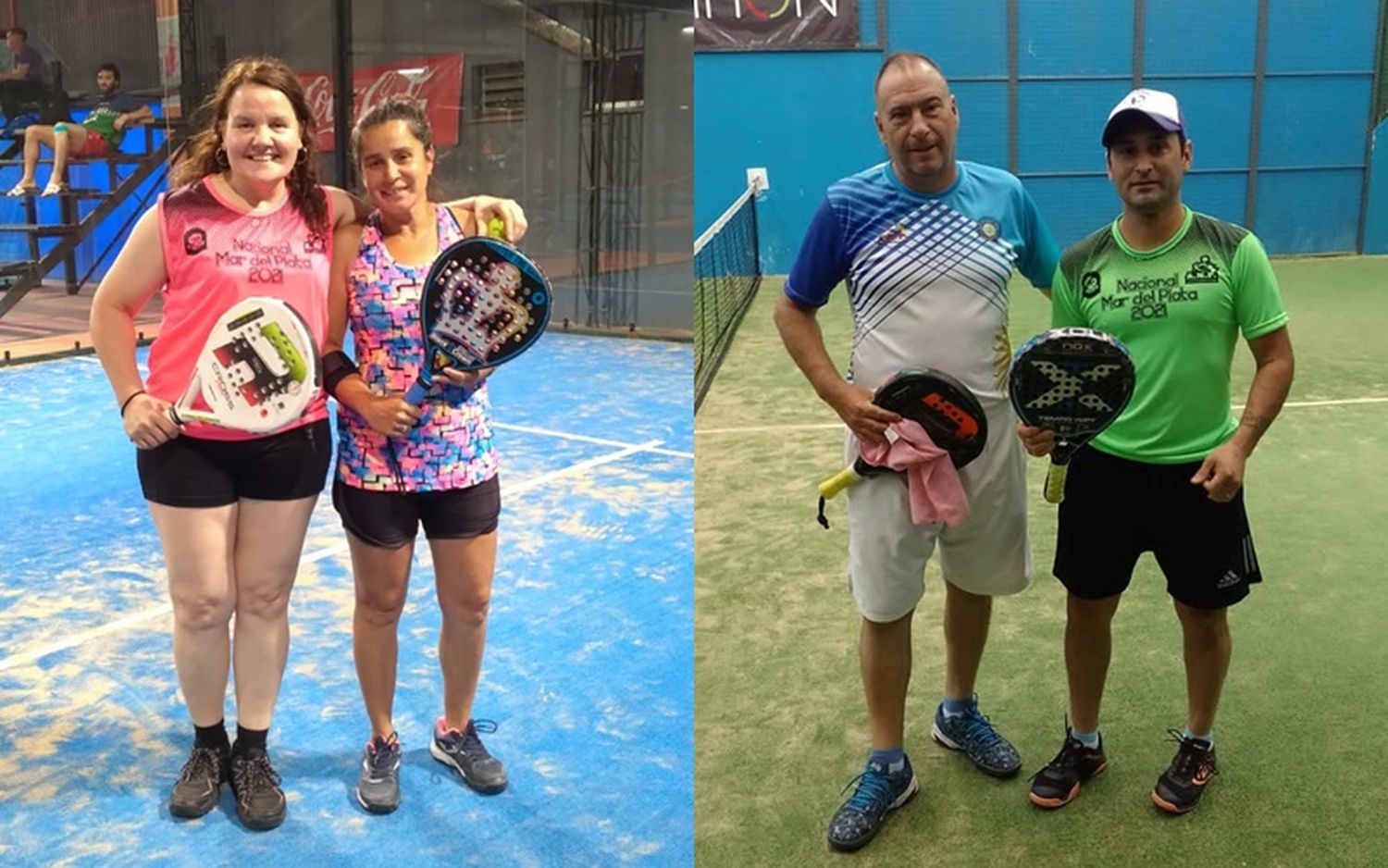 Lorena Pereyra y Daniel Peralta jugaron un Nacional en Mar del Plata con San Nicolás