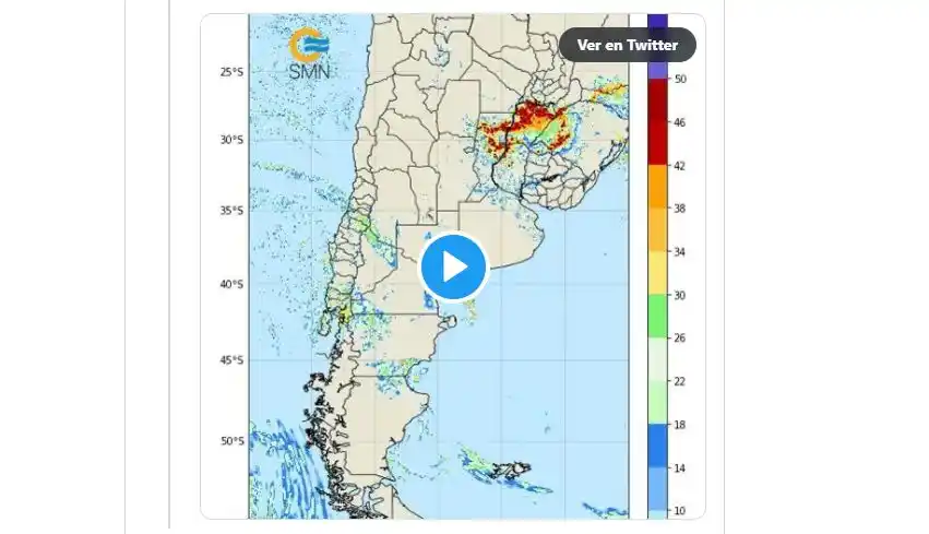 Avanza la ciclogénesis que afectará a trece provincias con tormentas y lluvias