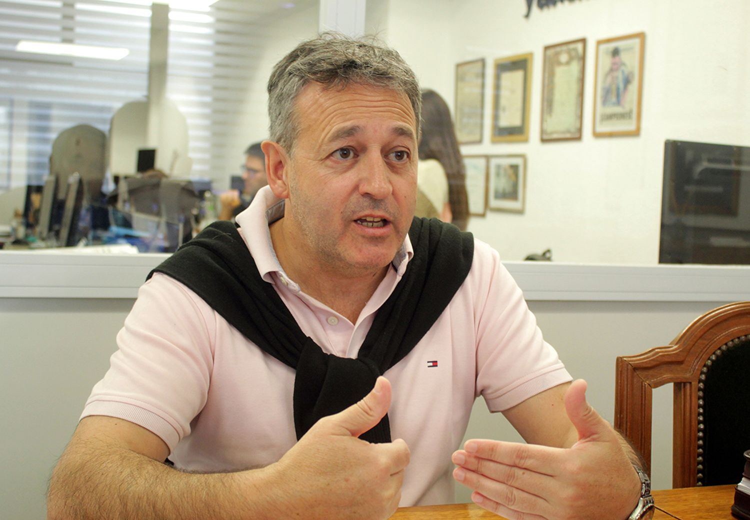 Sergio Nicolás. Director de Transito del municipio
