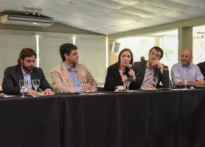 Vidal en Pilar con los intendentes del Pro