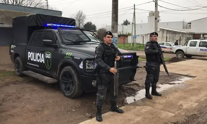 Participaron efectivos de las comisarías de Pilar, Policía Local, Móviles de la Guardia Urbana del Municipio y uniformados del GAD.
