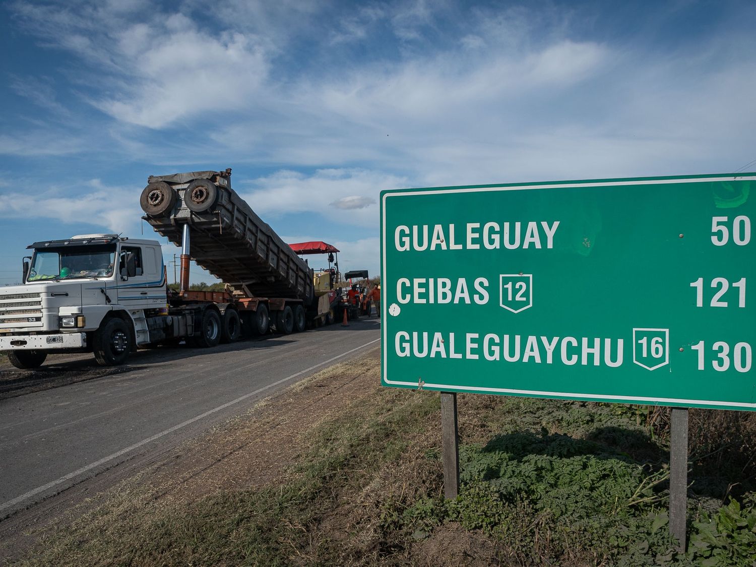 Obras en Ruta 11