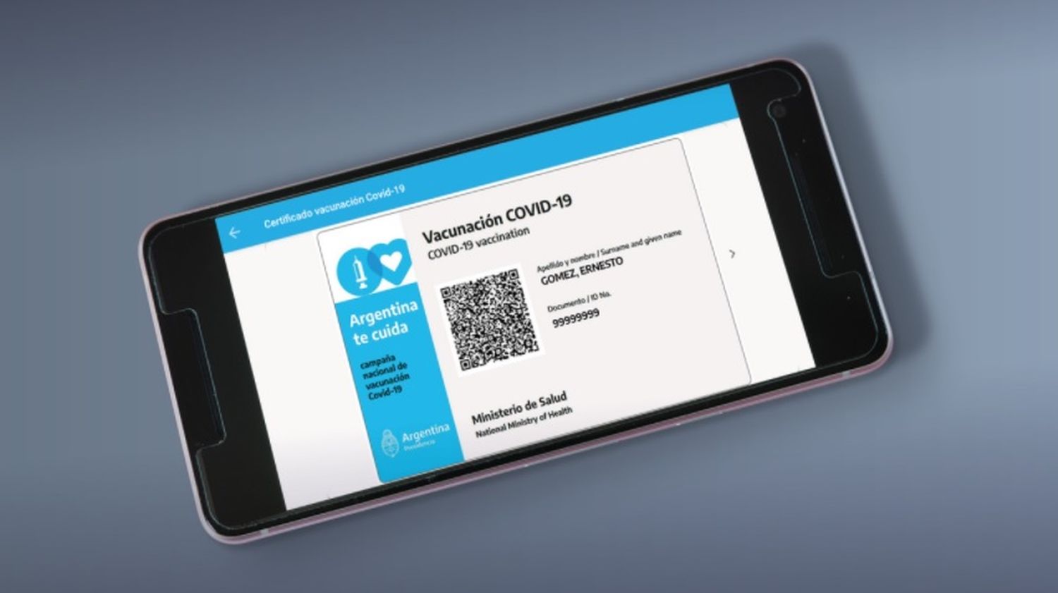 El país acreditará la vacunación de forma internacional a través de la App Mi Argentina