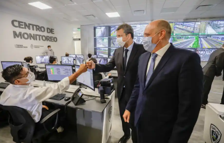 Sergio Massa y el ministro Guerrera presentaron el plan “Trenes Seguros”