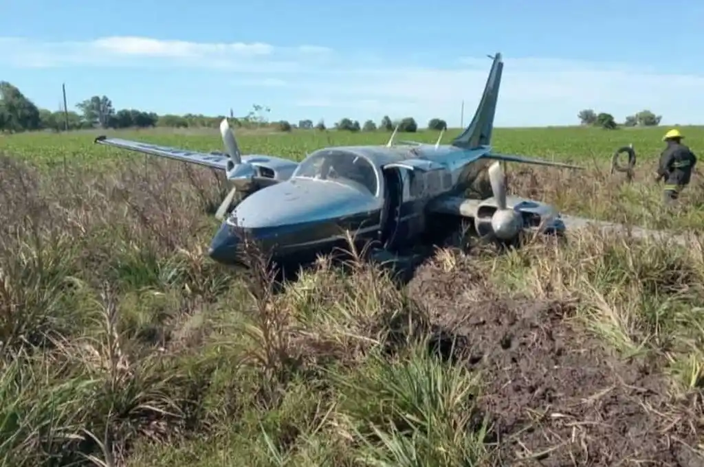 Aterrizaje de emergencia en el norte santafesino