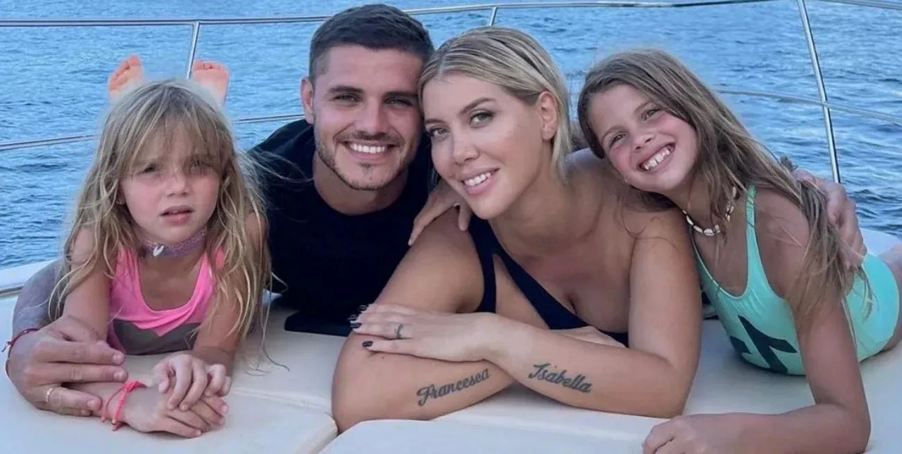 Wanda Nara y Mauro Icardi son padres de dos hijas, Isabella y Francesca