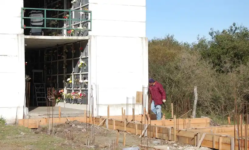 Continúan las obras de ampliación en el Cementerio Norte de la ciudad 