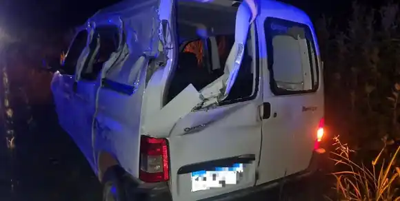 La ruta 11 otra vez protagonista de un accidente, sucedió a la altura de Nelson