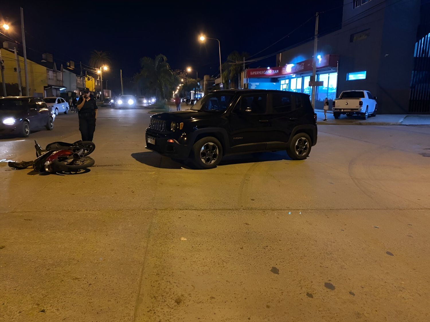 El accidente ocurrió en Larralde y 3 de Febrero.