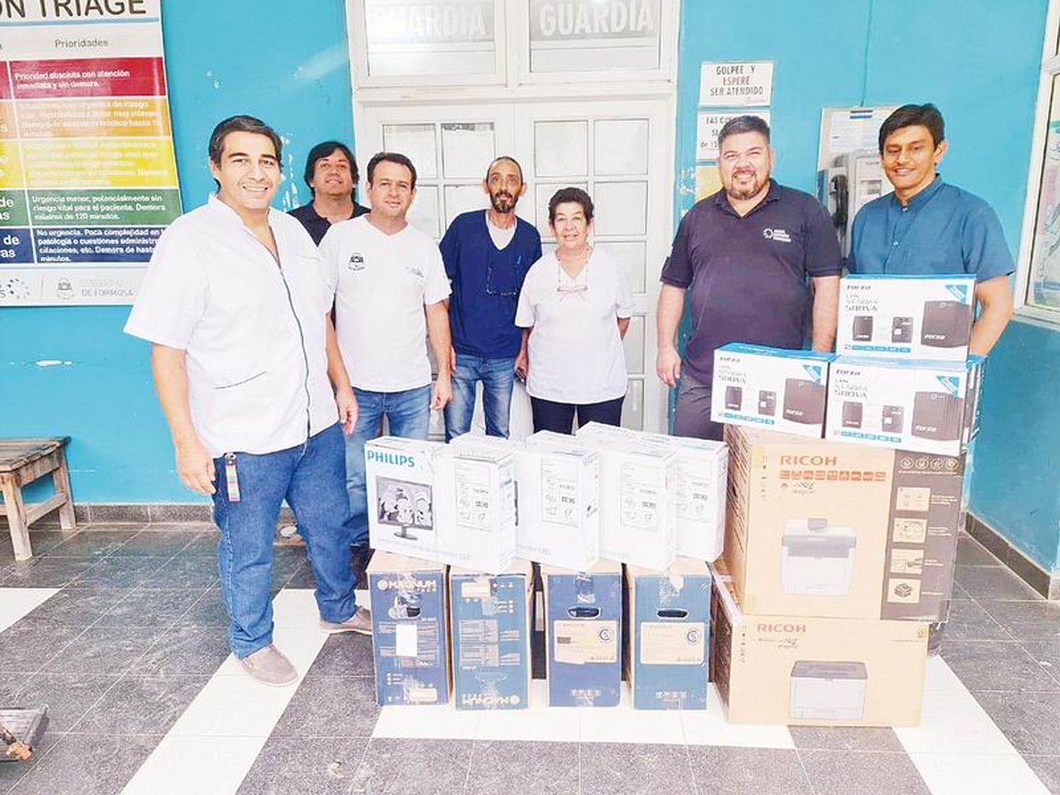 El hospital de Villa 213 sumó equipamiento
informático para optimizar distintos servicios