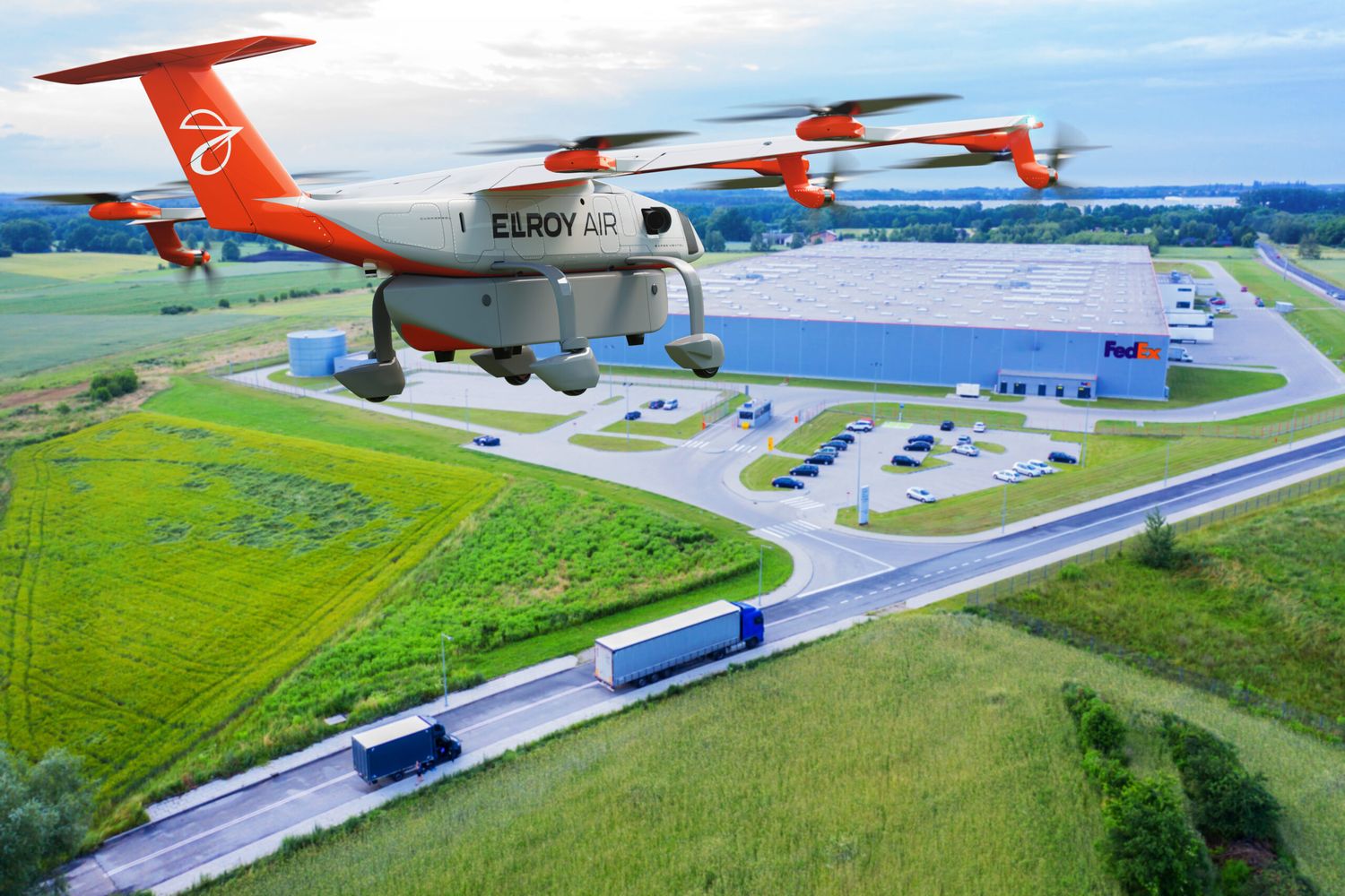 FedEx plans to test autonomous electric drone cargo delivery with Elroy Air company