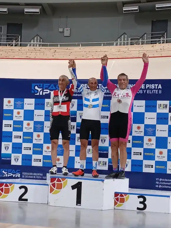 Juan Carlos Haedo conquista la medalla de oro en el Campeonato Argentino de Pista en San Juan