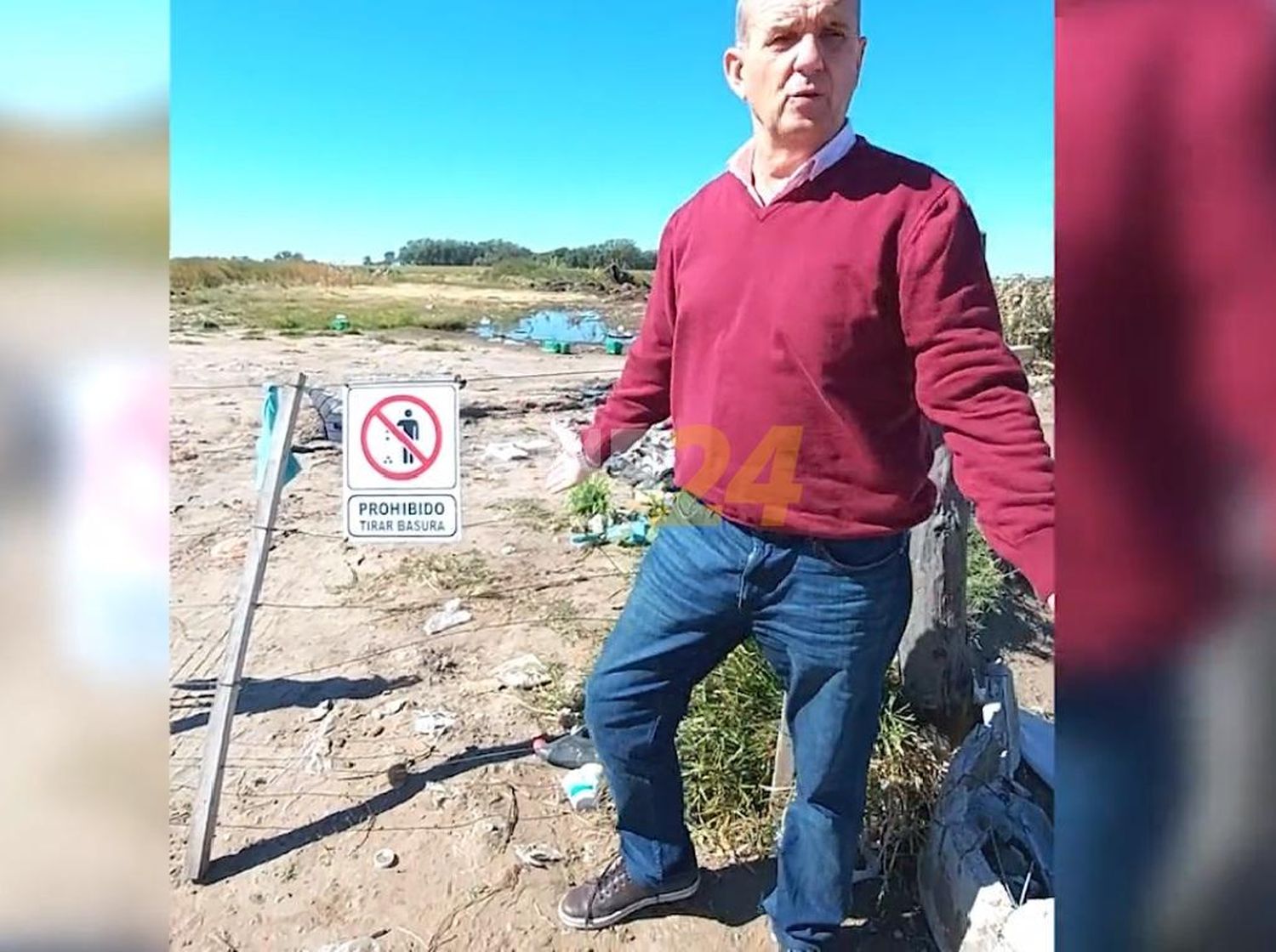 Intendente trató de “brutos” a los vecinos por arrojar basura en lugares prohibidos