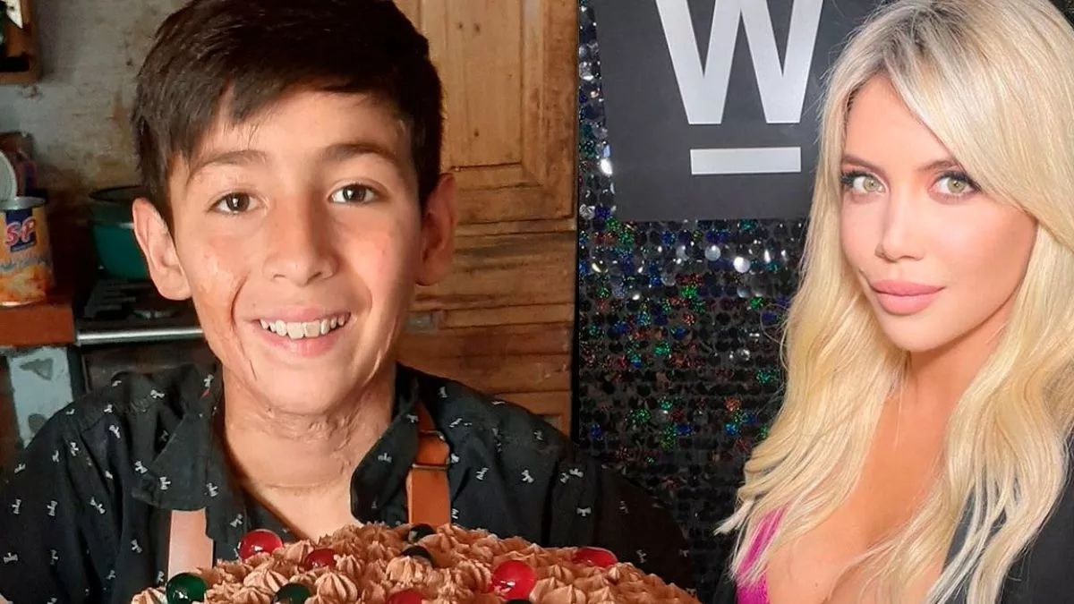 Wanda Nara desilusionó a Joaquín Nahuel, el niño pastelero