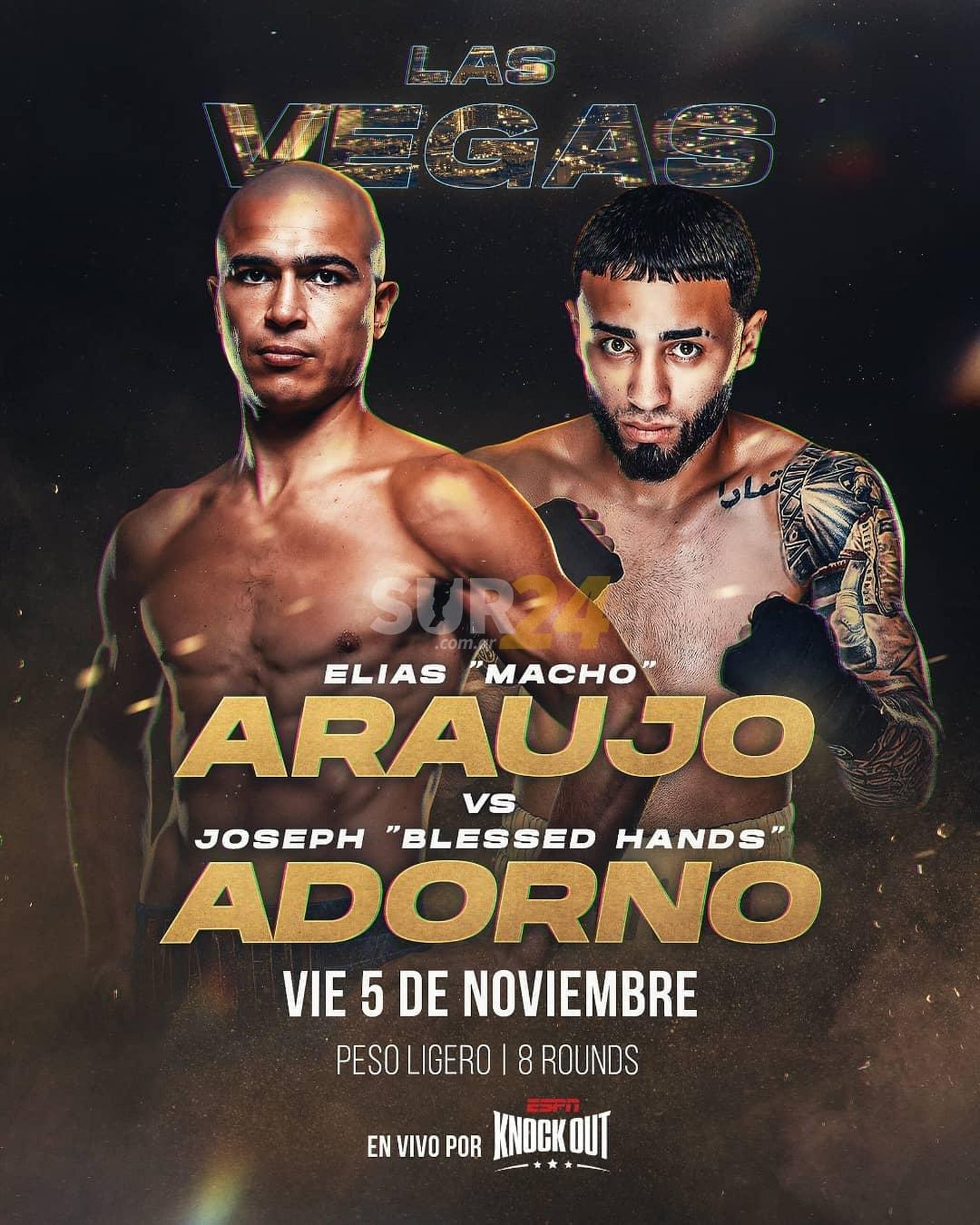 El “Macho” Araujo reaparece el viernes en Las Vegas