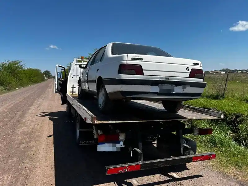 El auto apreció en Cavanagh y Güemes.