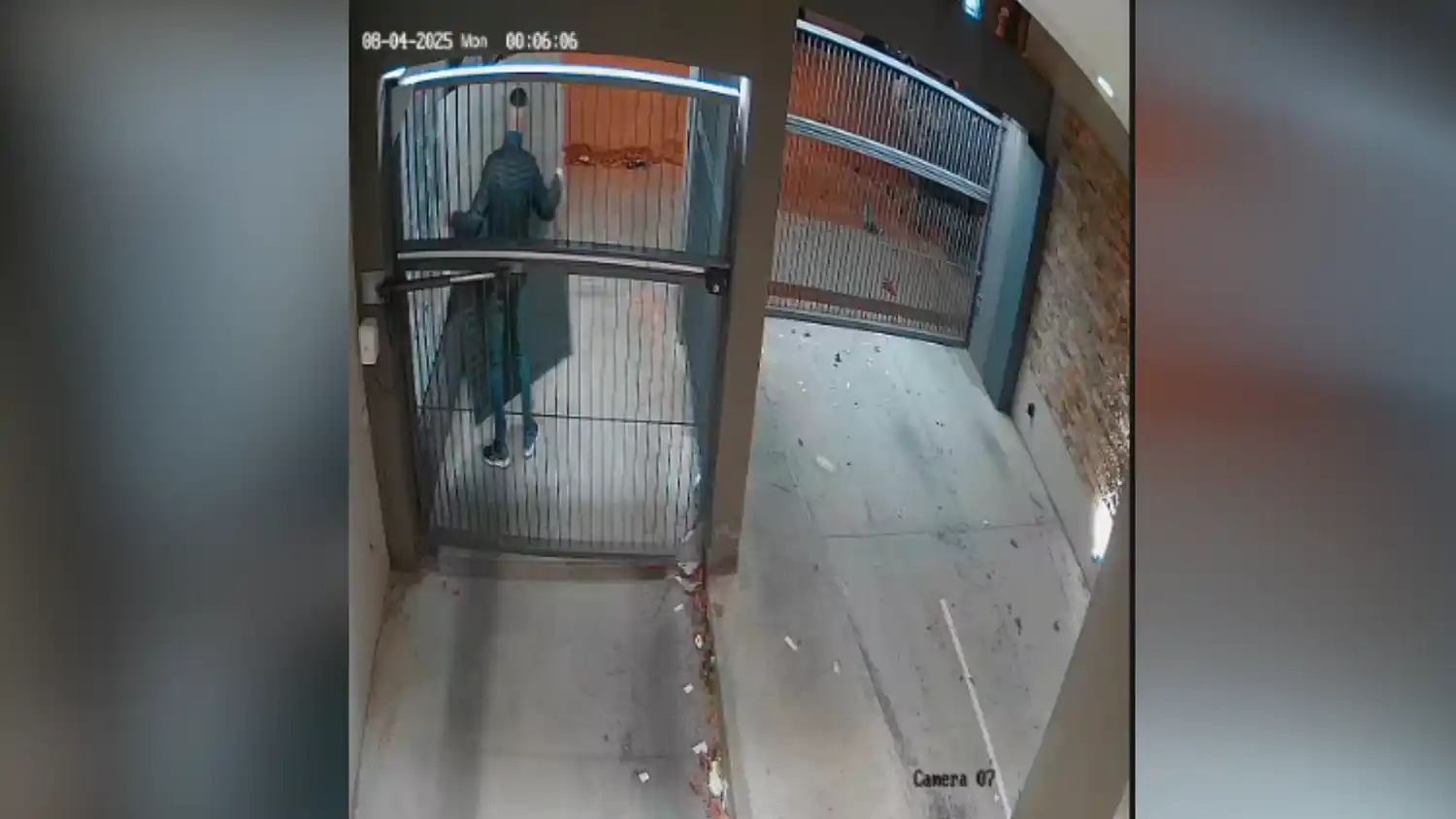 Imágenes del hecho captadas por las cámaras de seguridad