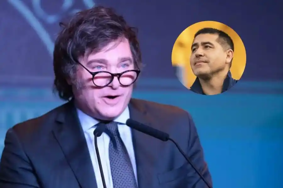 Tras la derrota de Boca, Milei  chicaneó a Riquelme