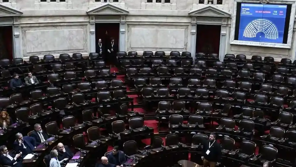 El momento en que se cayó la sesión en Diputados por falta de quorum.