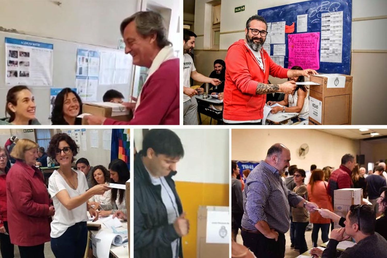 El voto de los políticos tandilenses en imágenes