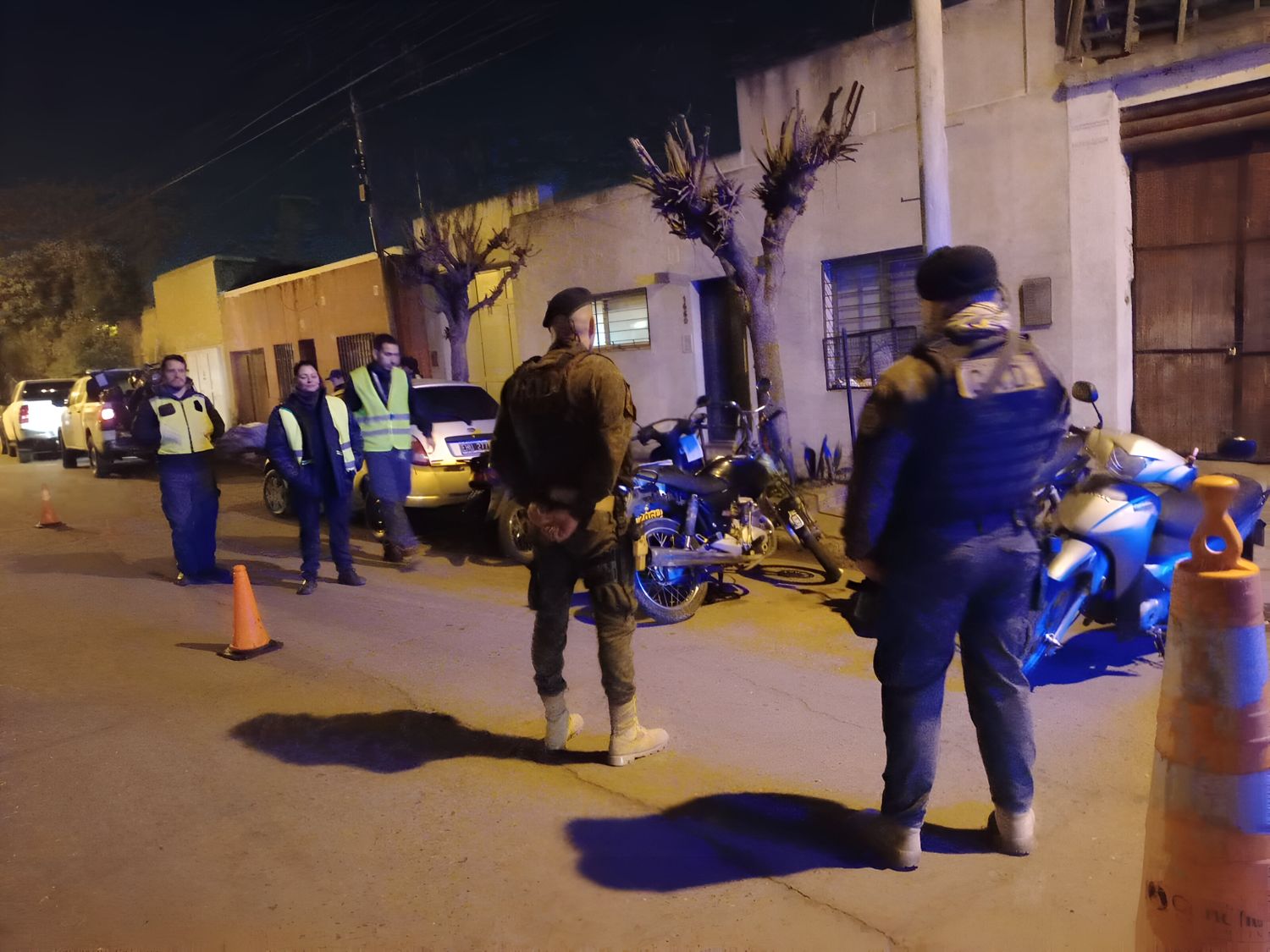 El operativo, en Caseros y Uruguay.