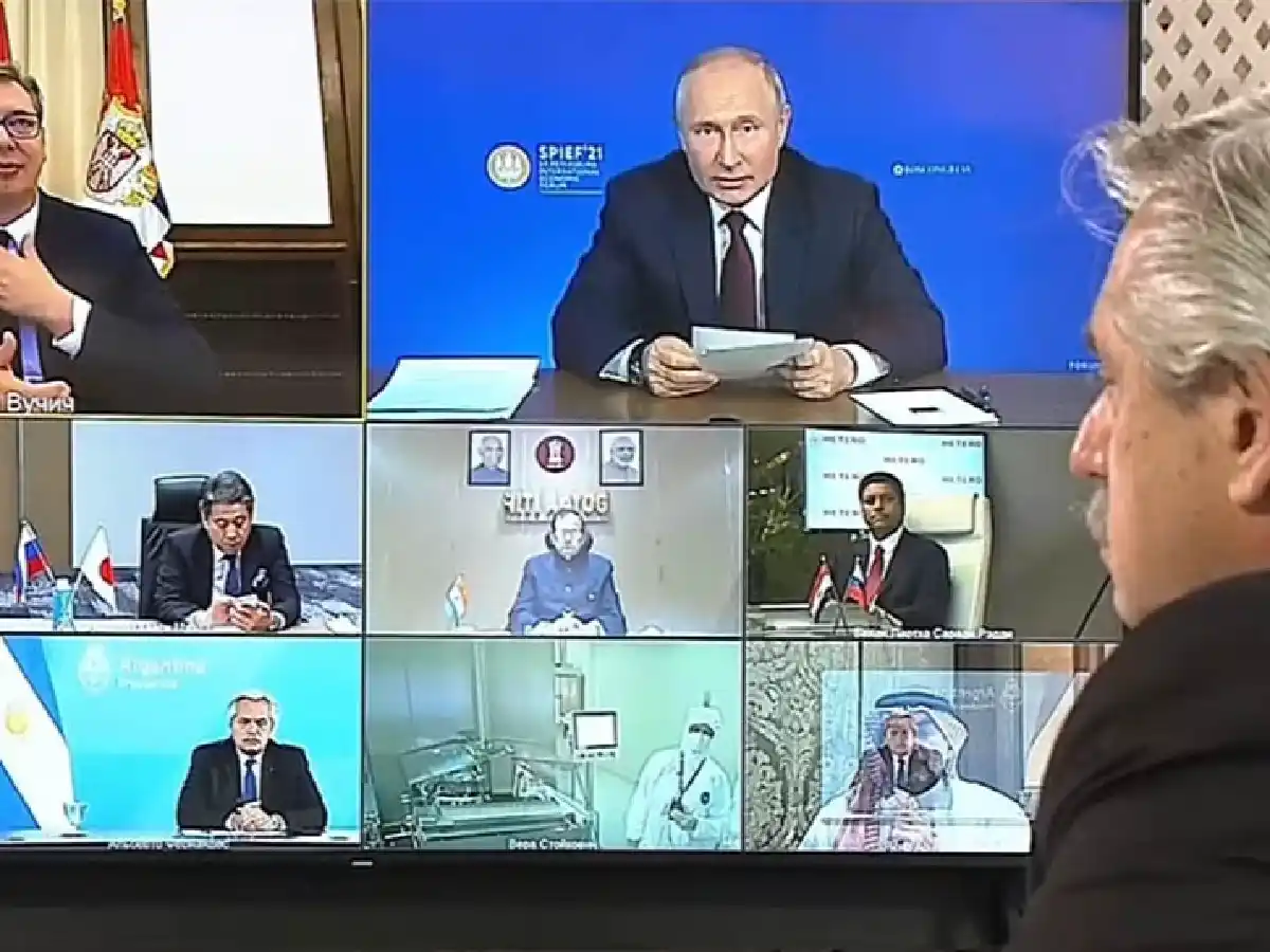 Fernández y Putin anunciaron el inicio de la producción de la vacuna Sputnik V en Argentina