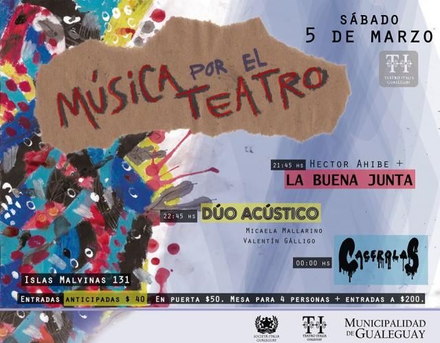 Espectáculo musical a beneficio del Teatro Italia

