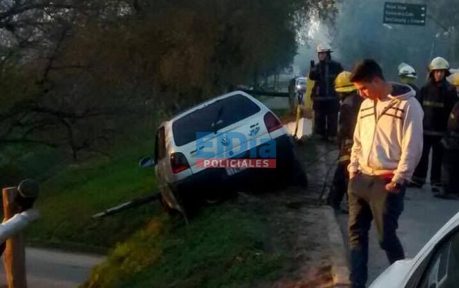 Parque Unzué: Iba alcoholizado, despistó y casi termina en tragedia